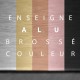 Panneau alu brossé couleur