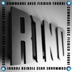 Lettres PVC 10mm noir