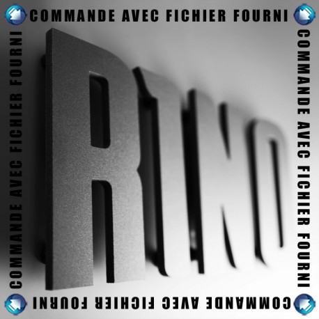 Lettres PVC 10mm noir