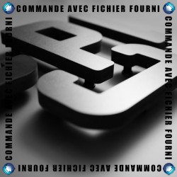 Lettres PVC 19mm noir