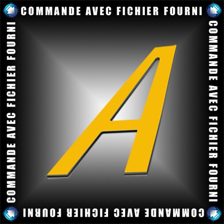 Lettres Alu blanc ou couleur - Upload