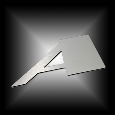 Lettres Alu brossé argent