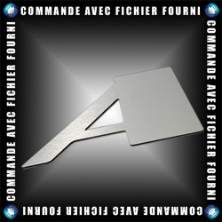 Lettres Alu brossé argent - Upload