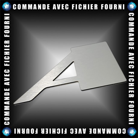 Lettres Alu brossé argent - Upload