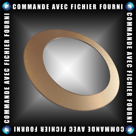 Lettres Alu brossé cuivre - Upload