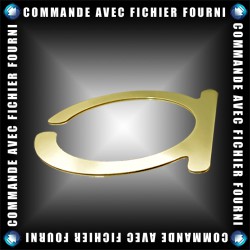 Lettres Alu miroir or - Upload