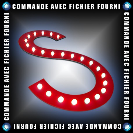 Lettres LED apparentes - Upload