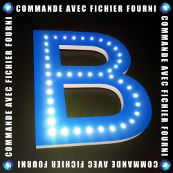 Lettres PVC à LED apparentes - Upload