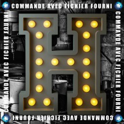 Lettres Vintage LED - Upload