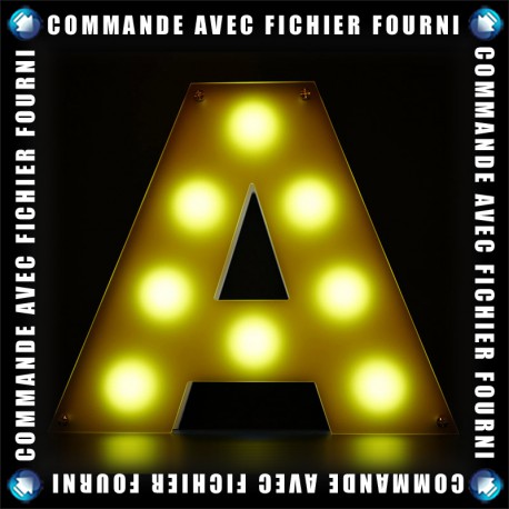 Lettre Frost LED - Upload