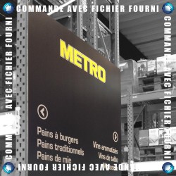 Panneau PVC 3mm Texte Adhésif