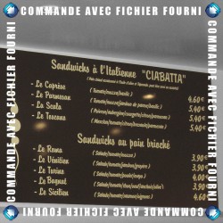 Panneau PVC 5mm Texte Adhésif - Upload