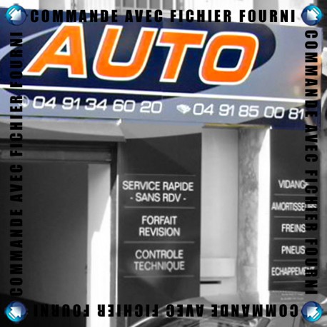 Panneau Alu laqué 3mm Texte Adhésif - Upload