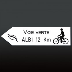 Flèche gauche PVC 10mm