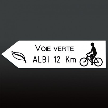 Flèche gauche PVC 10mm