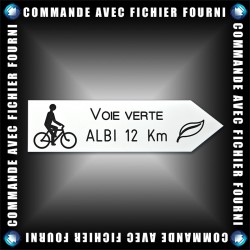 Flèche droite PVC 10mm