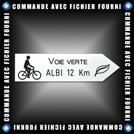 Flèche droite PVC 10mm