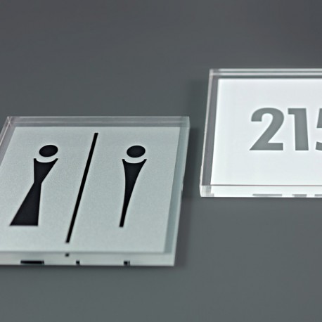 Plaque de porte Plexiglas