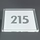 Plaque de porte Plexiglas