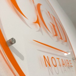 Plaque Plexiglas CGD Notaire