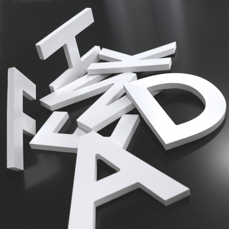 Découpe de lettres PVC 10mm