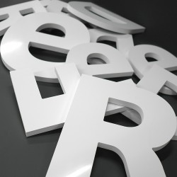 Découpe de lettres PVC 19mm