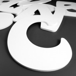 Découpe de lettres PVC 5mm