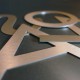 Découpe de lettres alu brossé cuivre