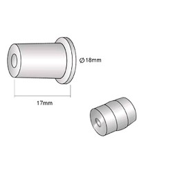 entretoise 20mm blanche à visser