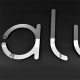 Lettres Alu miroir argent