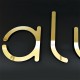 Lettres Alu miroir or - Upload