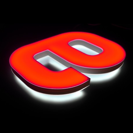 Lettres boîtiers rétroéclairage