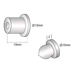 entretoise 15mm blanche