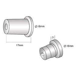 entretoise 20mm blanche