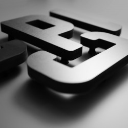 Lettres PVC Noir 19mm