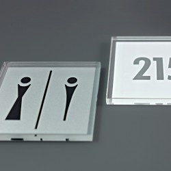 Plaque de porte Plexiglas