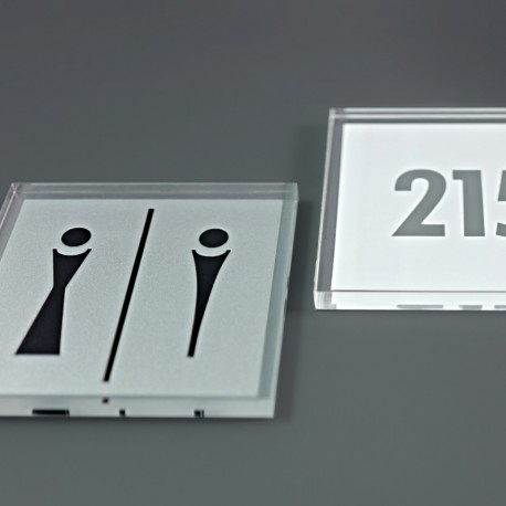 Plaque de porte Plexiglas